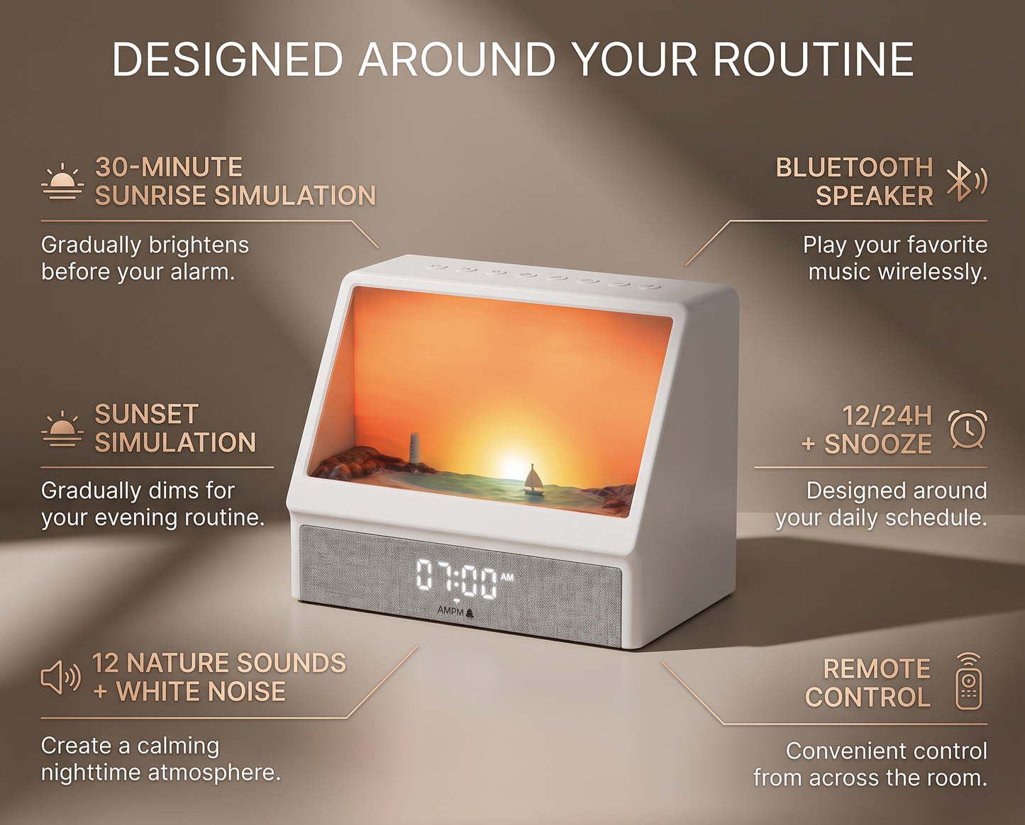Soluna™ Sunrise Alarm Clock